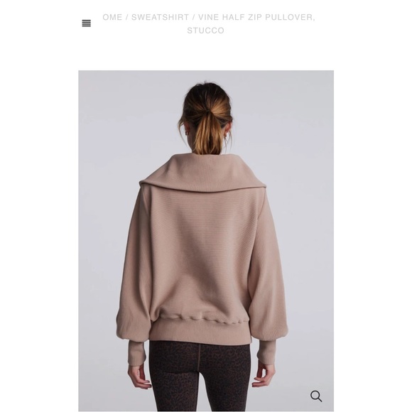 Varley Vine Half Zip Pullover Stucco Size S - Picture 3 of 11